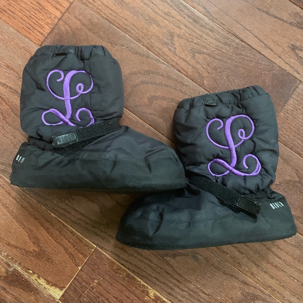 Child S Bloch Warm Up Dance Booties Embroidered L